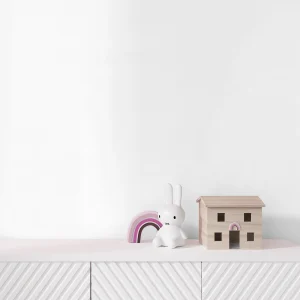 کاغذ دیواری کودک طرح ساده | سفید کد 12093 شاخص