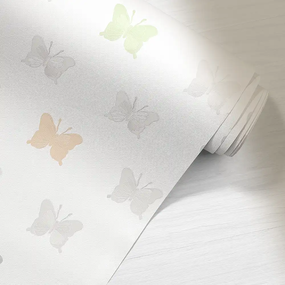 کاغذ دیواری کودک طرح پروانهای رنگی کد 12094 9 کاغذ دیواری کودک طرح پروانهای رنگی کد 12094 رول