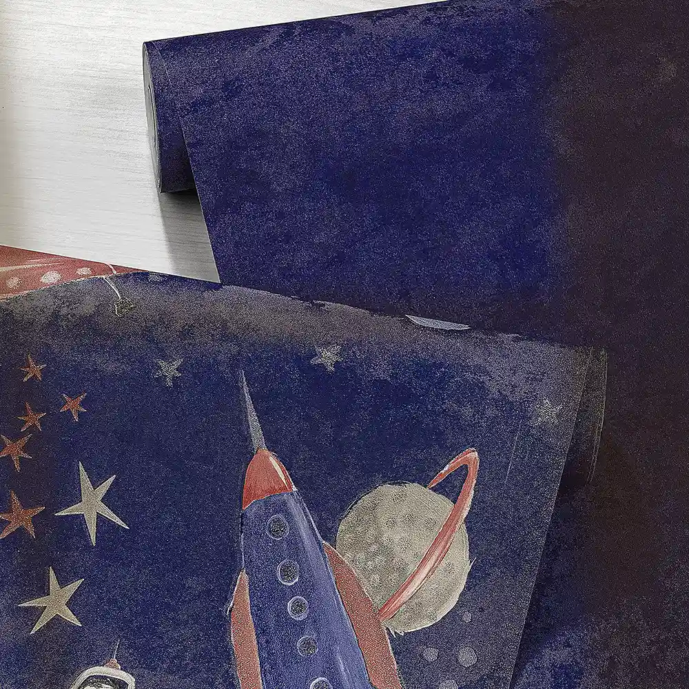 کاغذ دیواری کودک طرح ساده | سرمهای کد 12102 7 کاغذ دیواری کودک طرح ساده | سرمهای کد 12102 دو رول