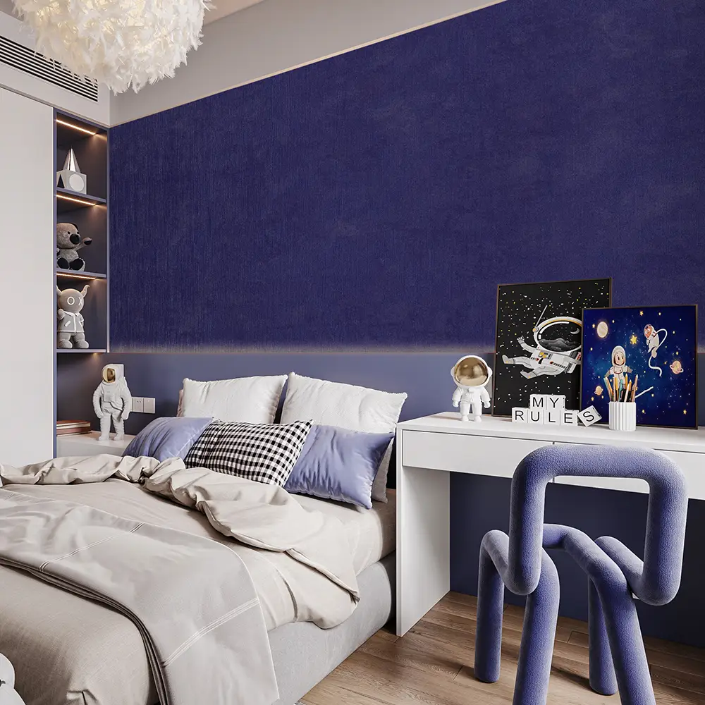 کاغذ دیواری کودک طرح ساده | سرمهای کد 12102 4 کاغذ دیواری کودک طرح ساده | سرمهای کد 12102 اتاق خواب