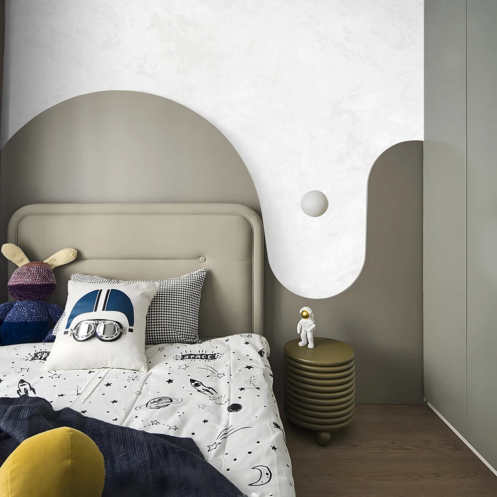 کاغذ دیواری کودک طرح ساده | سفید کد 12106 3 کاغذ دیواری کودک طرح ساده | سفید کد 12106 تخت خواب