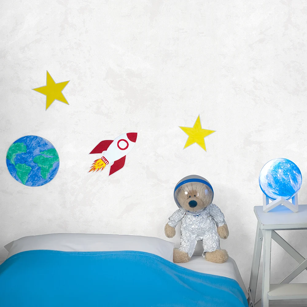 کاغذ دیواری کودک طرح ساده | سفید کد 12106 7 کاغذ دیواری کودک طرح ساده | سفید کد 12106 موکاپ