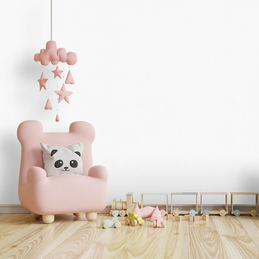 کاغذ دیواری کودک طرح ساده | سفید کد 12111 4 کاغذ دیواری کودک طرح ساده | سفید کد 12111 مبل