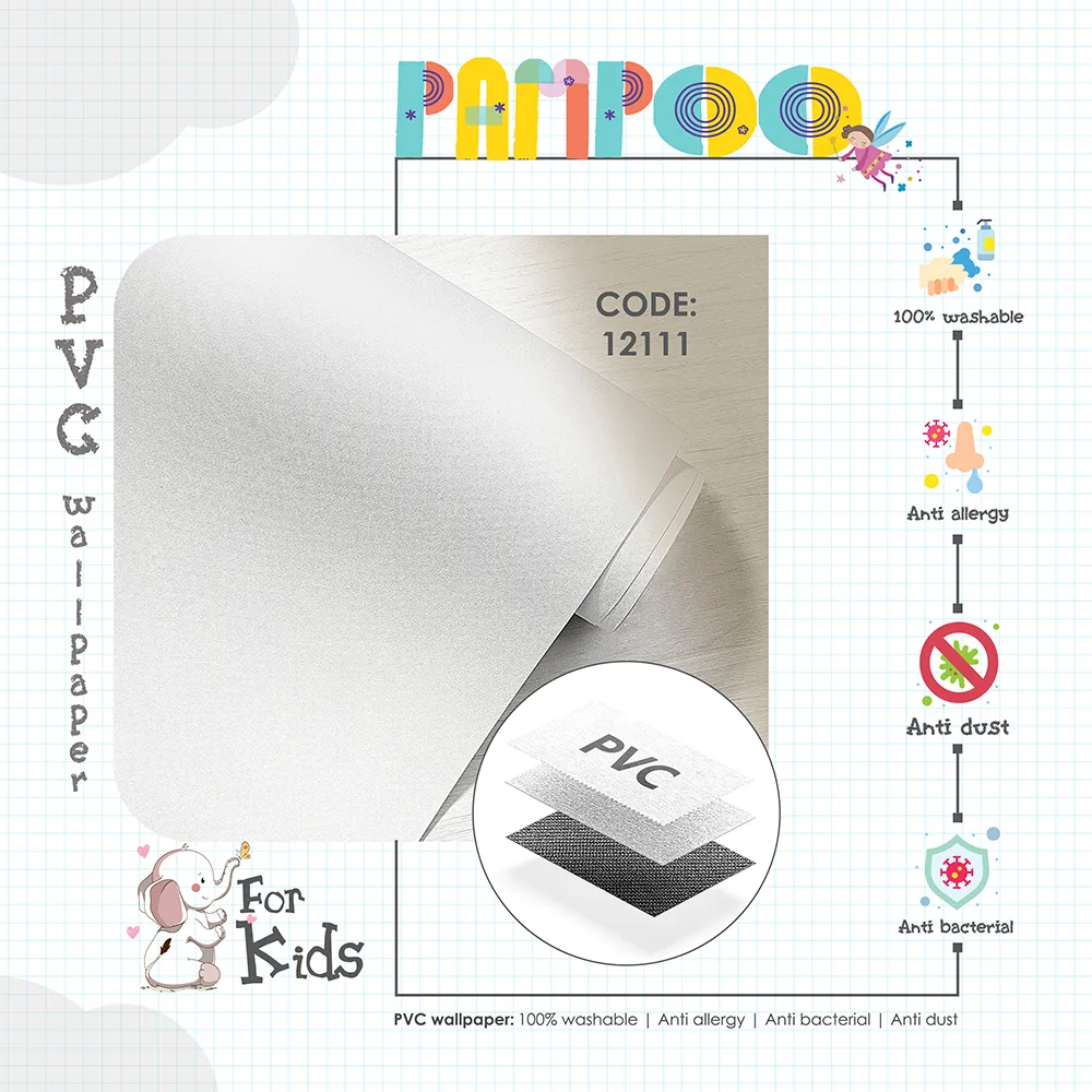 کاغذ دیواری کودک طرح ساده | سفید کد 12111 12 کاغذ دیواری کودک طرح ساده | سفید کد 12111 پوستر