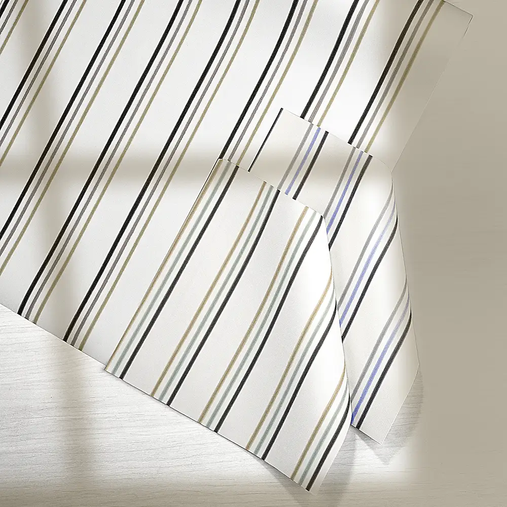 کاغذ دیواری کودک طرح راهراه | سفید کد 12112 8 کاغذ دیواری کودک طرح راهراه | سفید کد 12112 طرح