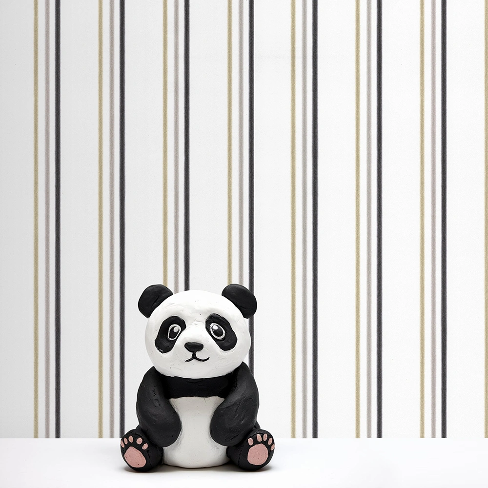 کاغذ دیواری کودک طرح راهراه | سفید کد 12112 1 کاغذ دیواری کودک طرح راهراه | سفید کد 12112 شاخص