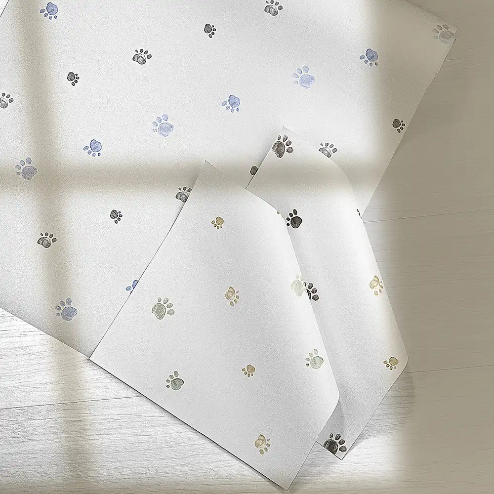 کاغذ دیواری کودک طرح ردپای سگ | آبی کد 12114 8 کاغذ دیواری کودک طرح ردپای سگ | آبی کد 12114 طرح ها