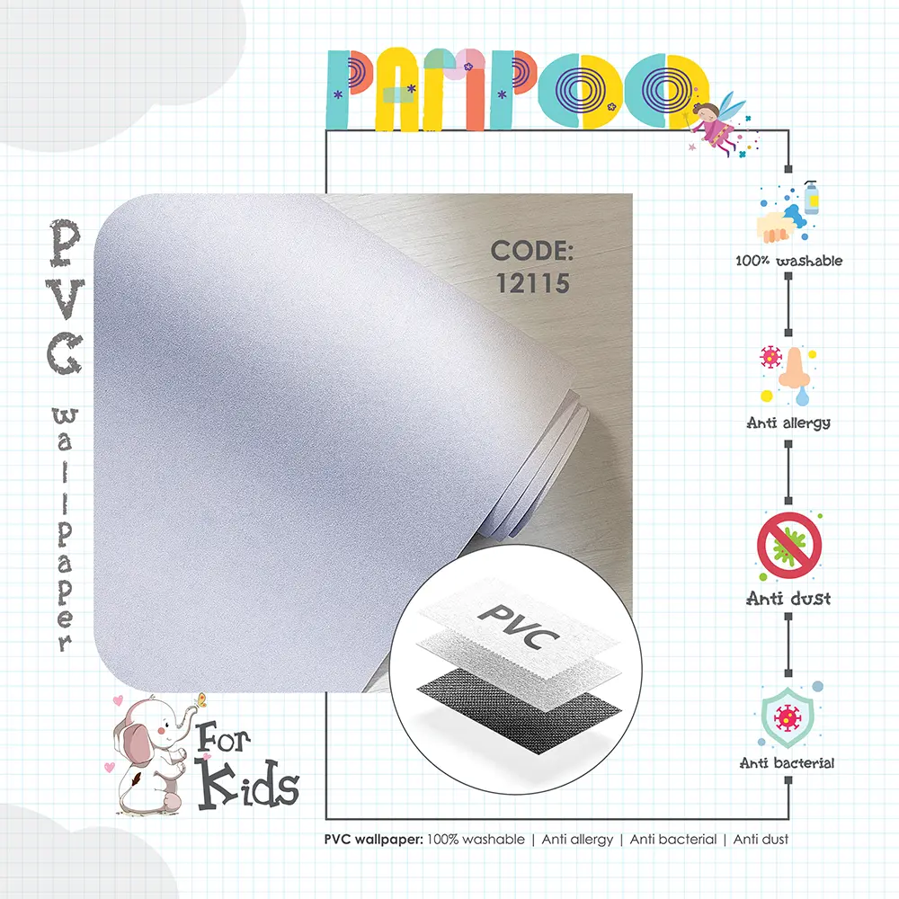 کاغذ دیواری کودک طرح ساده | آبی کد 12115 13 کاغذ دیواری کودک طرح ساده | آبی کد 12115 پوستر