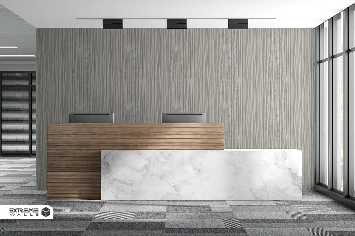 جذابترین ایدههای دکوراسیون نقرهای مشکی در منزل بدون تاریکی 9 کاغذ دیواری طرح راه راه نقرهای کد ۱۱۰۶۷ آلبوم تیتانیوم