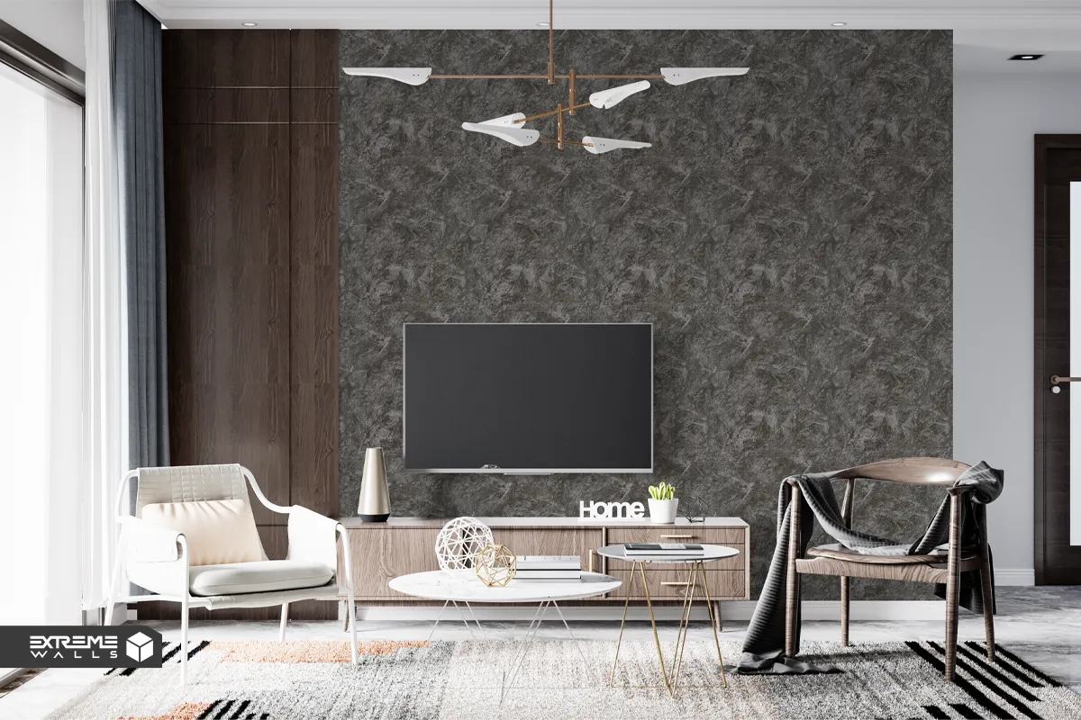 جذابترین ایدههای دکوراسیون نقرهای مشکی در منزل بدون تاریکی 1 کاغذ دیواری طرح پتینه مشکی کد ۱۱۰۳۹ آلبوم تیتانیوم