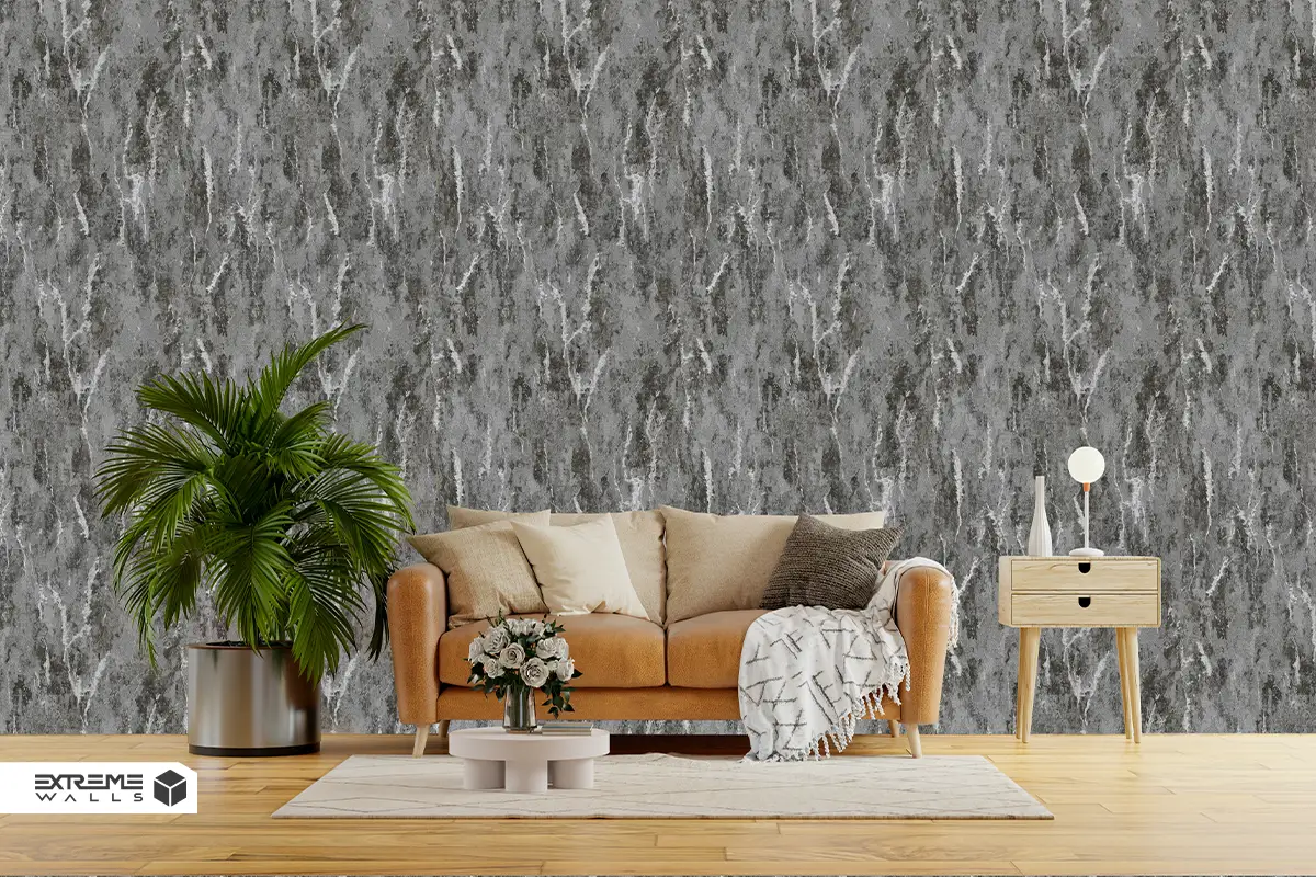 جذابترین ایدههای دکوراسیون نقرهای مشکی در منزل بدون تاریکی 3 کاغذ دیواری طرح پتینه مشکی کد ۱۰۰۸۶ آلبوم کربن