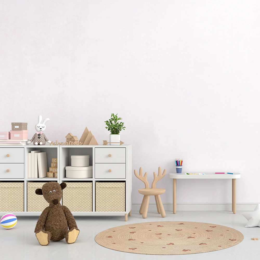 کاغذ دیواری کودک طرح ساده | سفید کد 12086 4 کاغذ دیواری کودک طرح ساده | سفید کد 12086 دکور کودک