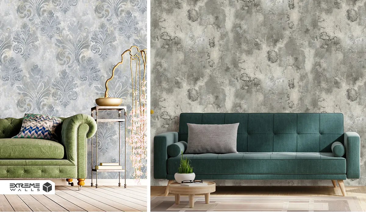 طوسی و سبز زیتونی یا یشمی ؛ طبیعت مدرن در خانه