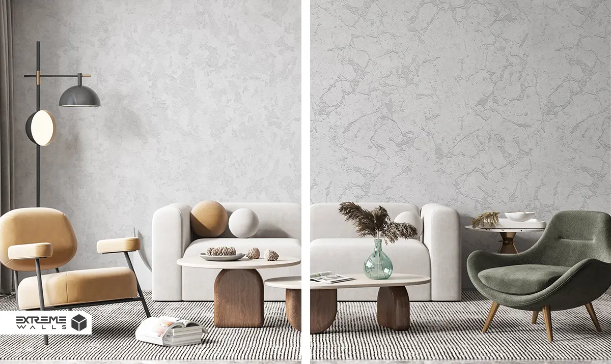 کاغذ دیواری‌های ساده سفید رنگ آلبوم H2O