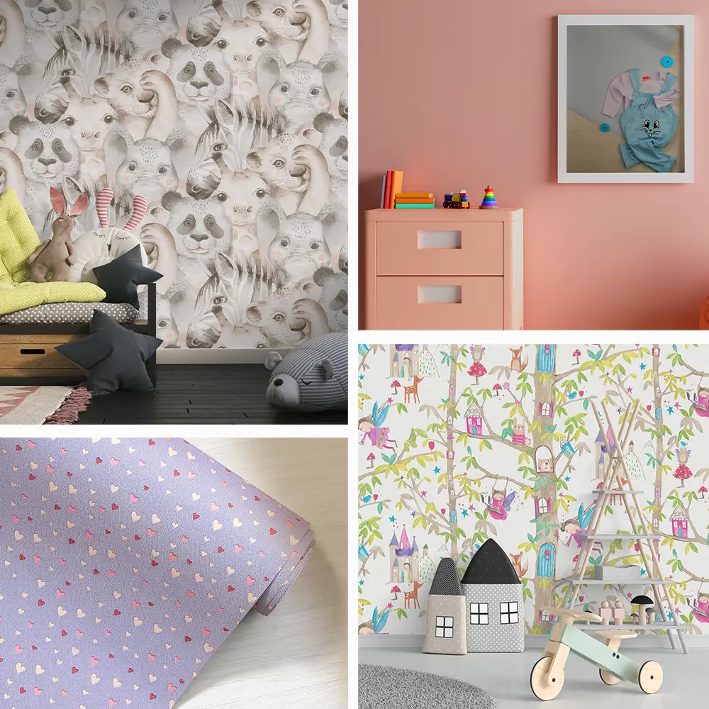 راهنمای کامل انتخاب رنگ کاغذ دیواری اتاق کودک