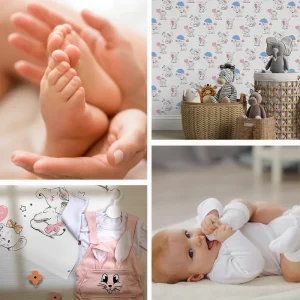 انتخاب آرامش‌بخش‌ترین کاغذ دیواری اتاق نوزاد